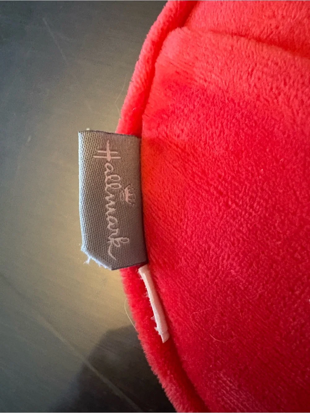 Red Hallmark Heart Plush Pillow with 